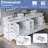 84''W Solid Wood Frame Bathroom Vanity With Pure White Culutered Marble Countertop And Double Sink-648114443