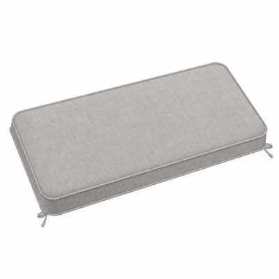 Coussin de banc sur mesure 3 pouces de hauteur avec passepoil double et 2 attaches pour sièges
