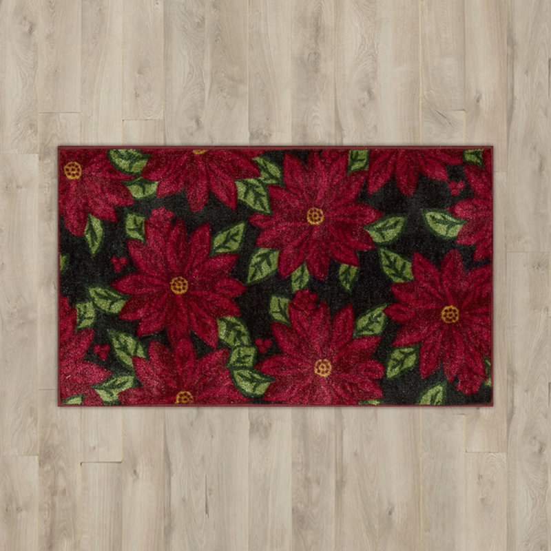 Floral Indoor Rug, Rectangle 1'10" x 3'