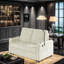 Canapé-lit coulissant en chenille avec ports de chargement USB, porte-gobelets et poches de rangement latérales-860712971
