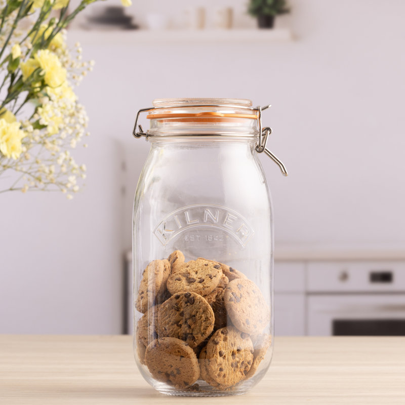 Kilner Clip Top Round Jars 2.0L (Set of 2)