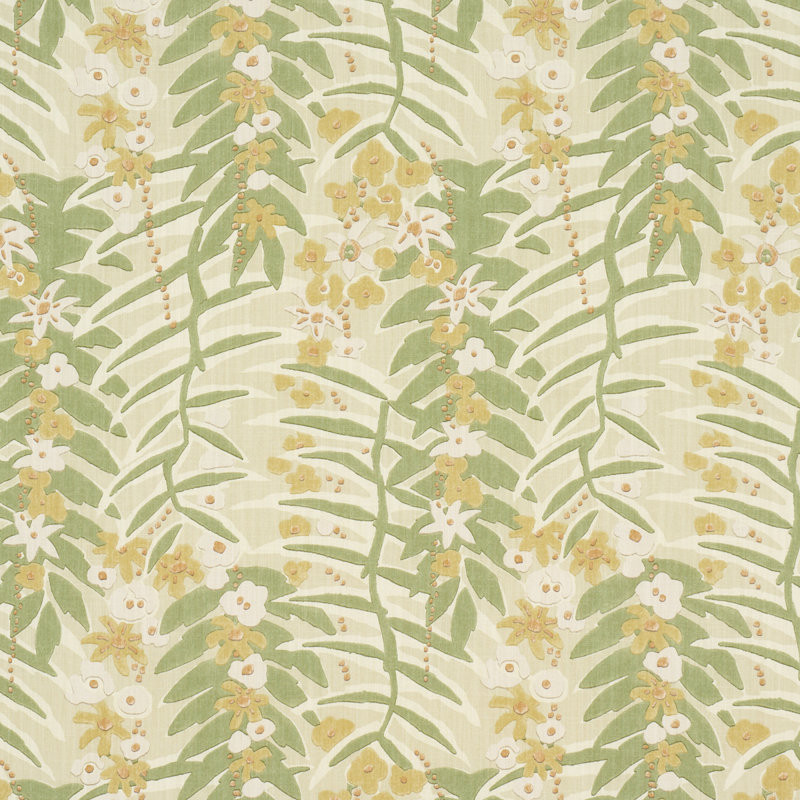 Tissu botanique Ashbee, Jaune