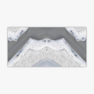 24 in. x 48 in. Glossy Porcelain Tile