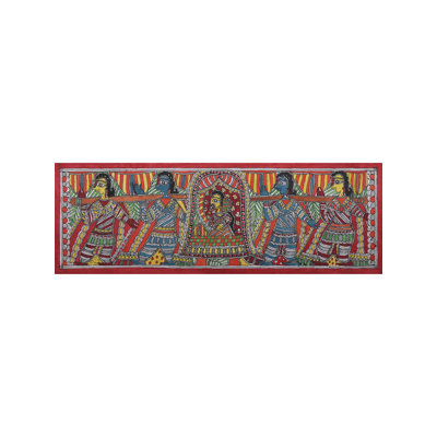 Madhubani Doli, peinture | Papier fait à la main | Par Ajay Kumar Jha