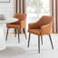 Penny Pillar Round Dining Table Set With 4 Luxury Faux Leather Dining Chairs - Scratch Resistant Top-107127901-107127902