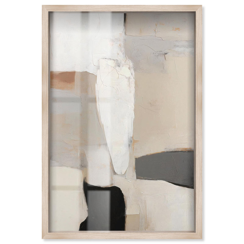 «Antique Wall II Modern Decor Shadowbox» par Art Remedy, H 16 po x l 11 po, Crème