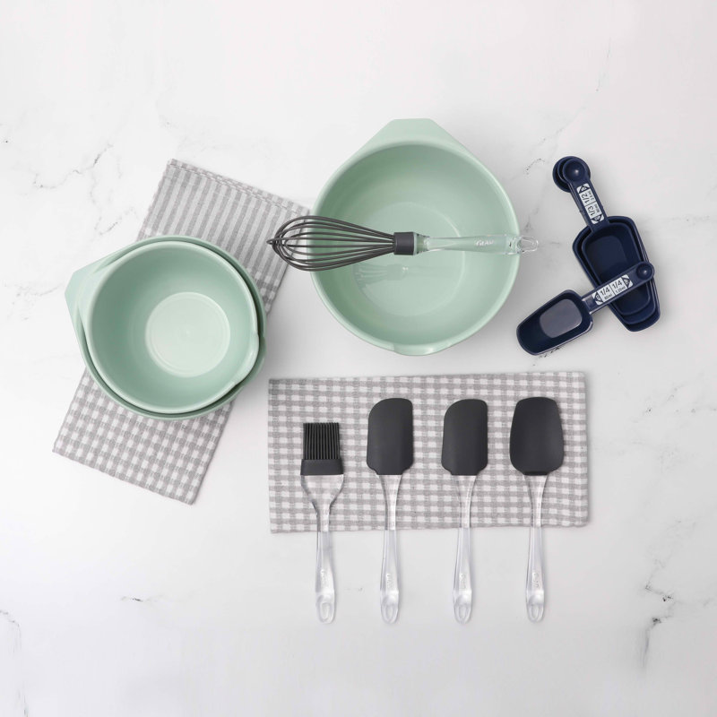 Glad 12 Piece Baking Basics Set in Various Colors, SageGray