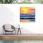 Rouleau du soleil bolologien dans mon carré sur toile-98044332