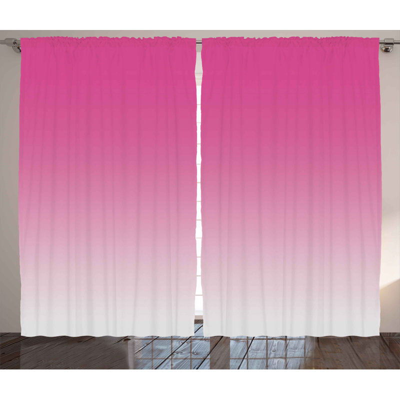Afraz Semi Sheer Curtain Pair, 54" W x 96" L
