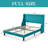 Bowdoin Modern Linen Upholstered Wingback Platform Bed with Wooden Slats-47614925-47617079