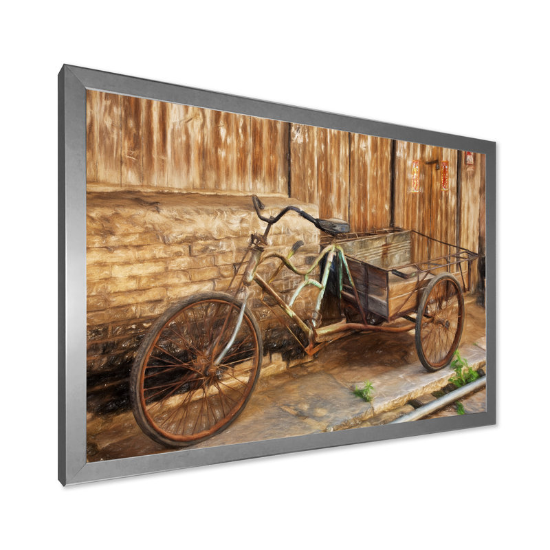 Art rétro sur toile rétro, Cadre photo argenté, H 34 po x l 44 po x P 1,5 po