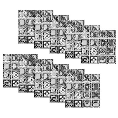 10pc Crystal Tile Stickers DIY Self-Adhesive Wall Stickers