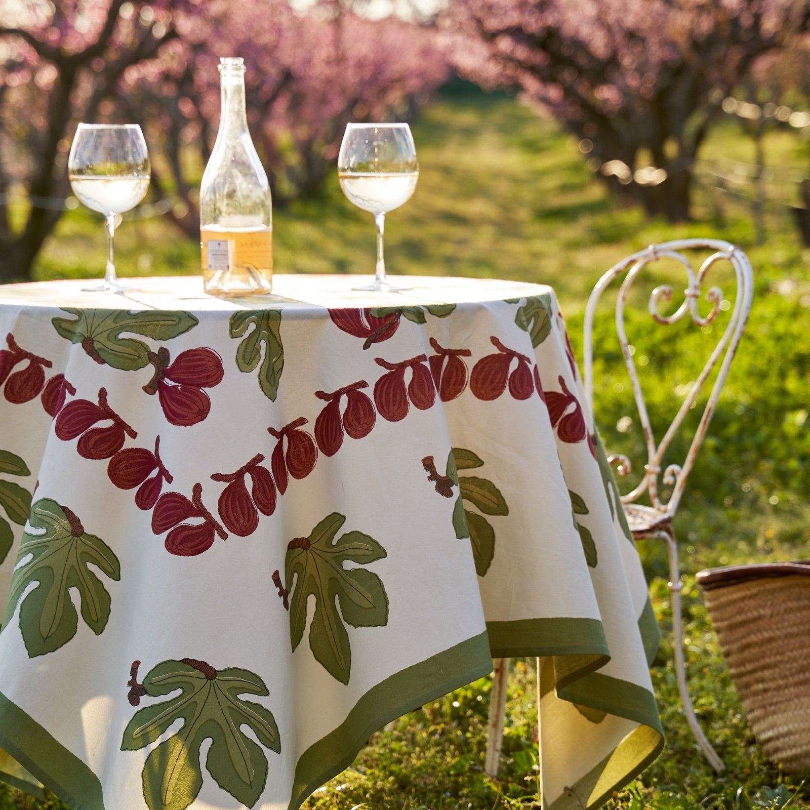 Debarata Floral Tablecloth, 71" x 71"