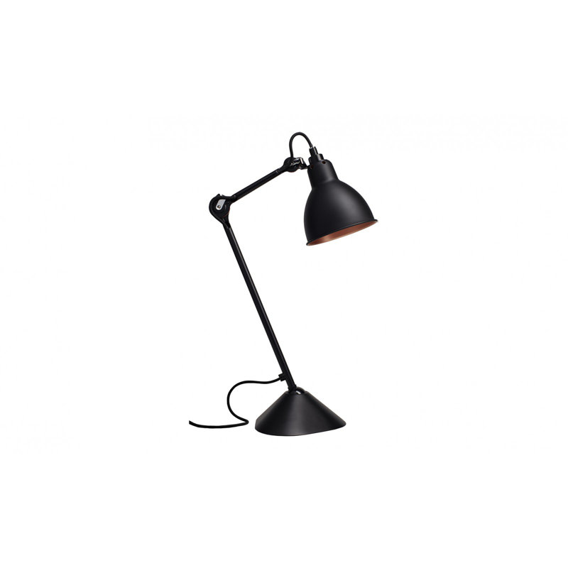 Lampe Gras Desk Table Lamp, Black/Copper