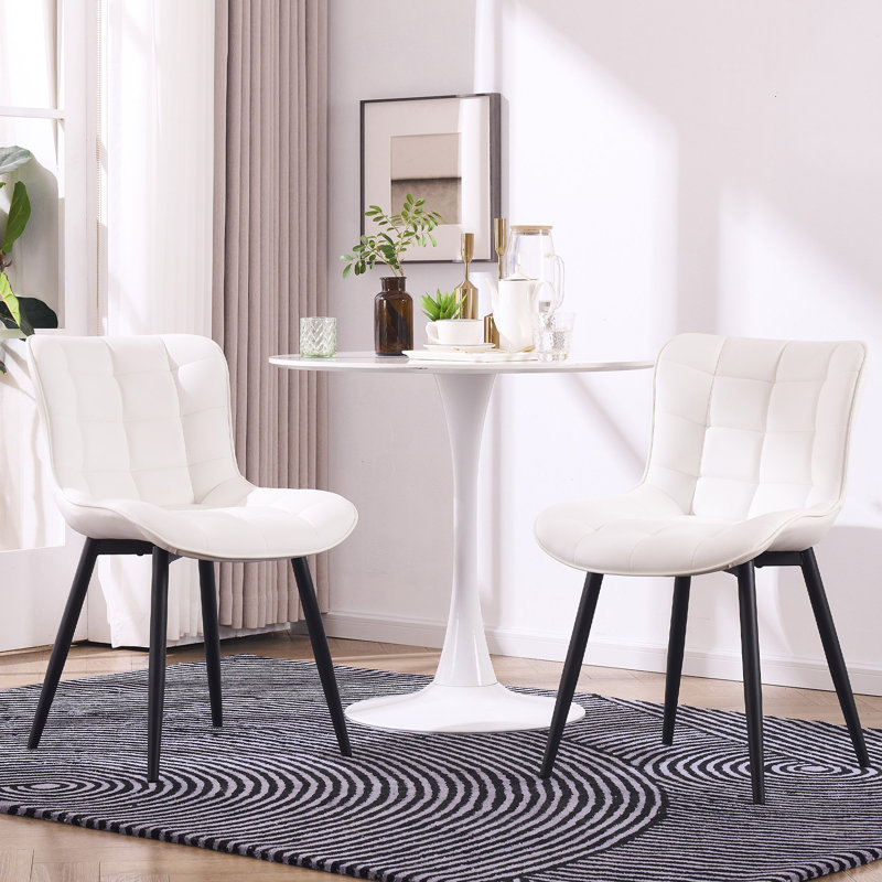 Chaise d'appoint à oreilles Heitger, Blanc