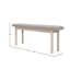 Banc en bois massif Haith