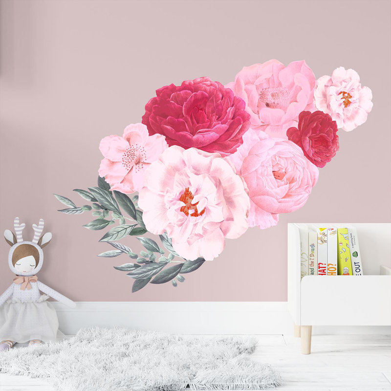 Adhésif décoratif pivoines
