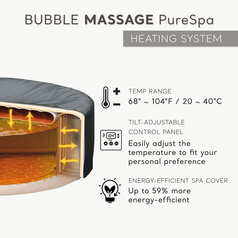 Intex PureSpa Inflatable Spa, Cobalt, 6 Person