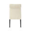 Élégante chaise de salle à manger 2 - avec base 2 chaises au look moderne, revêtement en bois franc