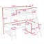 Lit mezzanine simple avec bureau, tablettes et garde-corps-1288996943