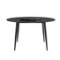 Four-Leg Round Sintered Stone Dining Table With Lazy Susan