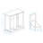 Tilt-Out Laundry Sorter Cabinet In White. Elegant & Practical Design. Removable Cloth Bags For Sorting. E1 , . Waterproof . Stable With . Assembly Required Manual. 100-Pound Load Capacity White Two
