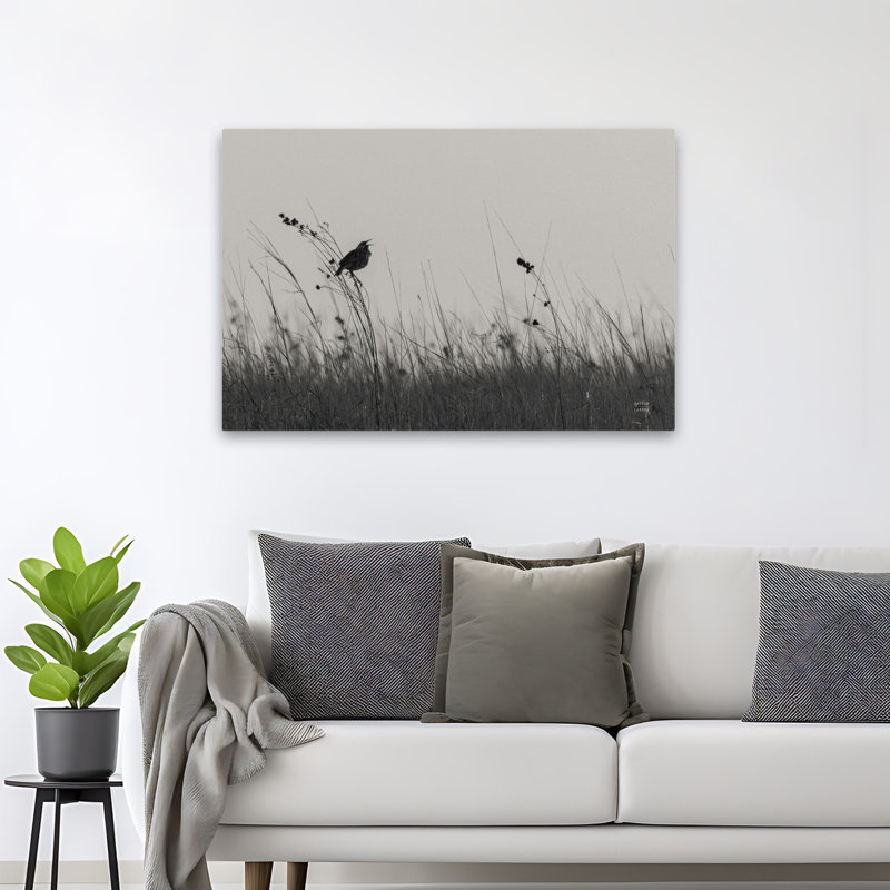 Contemporary Meadowlark Call BW, H 48 po x l 32 po