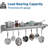 12"X60" Stainless Steel Shelf,Multifunctional Metal Wall Mounted Shelf