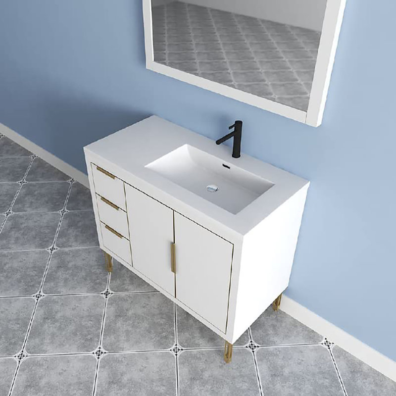 41.93'' Single Bathroom Vanity with Top