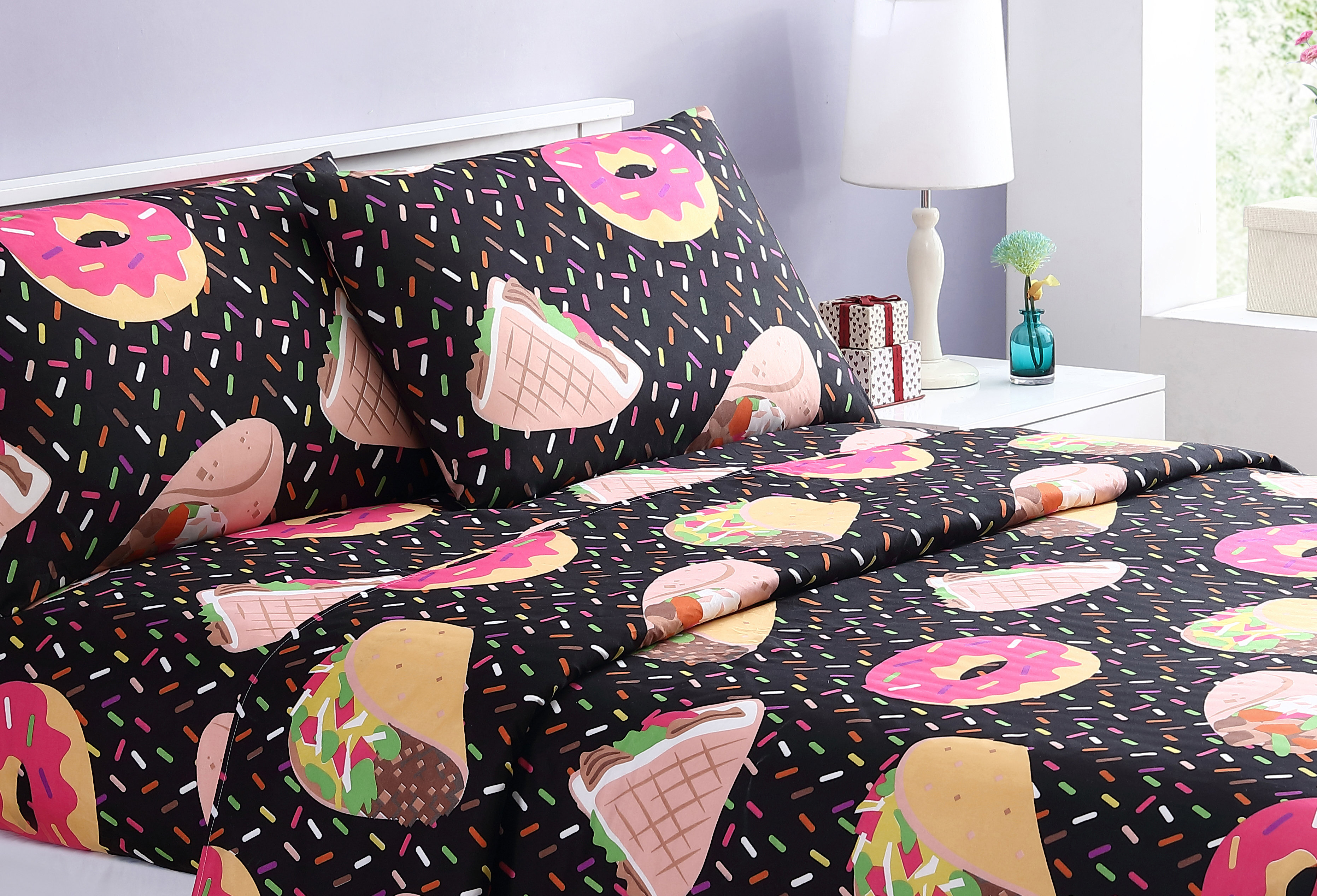 Abstract Sheet Set Spirit Linen Abstract Microfiber Sheet Set & Reviews | Wayfair
