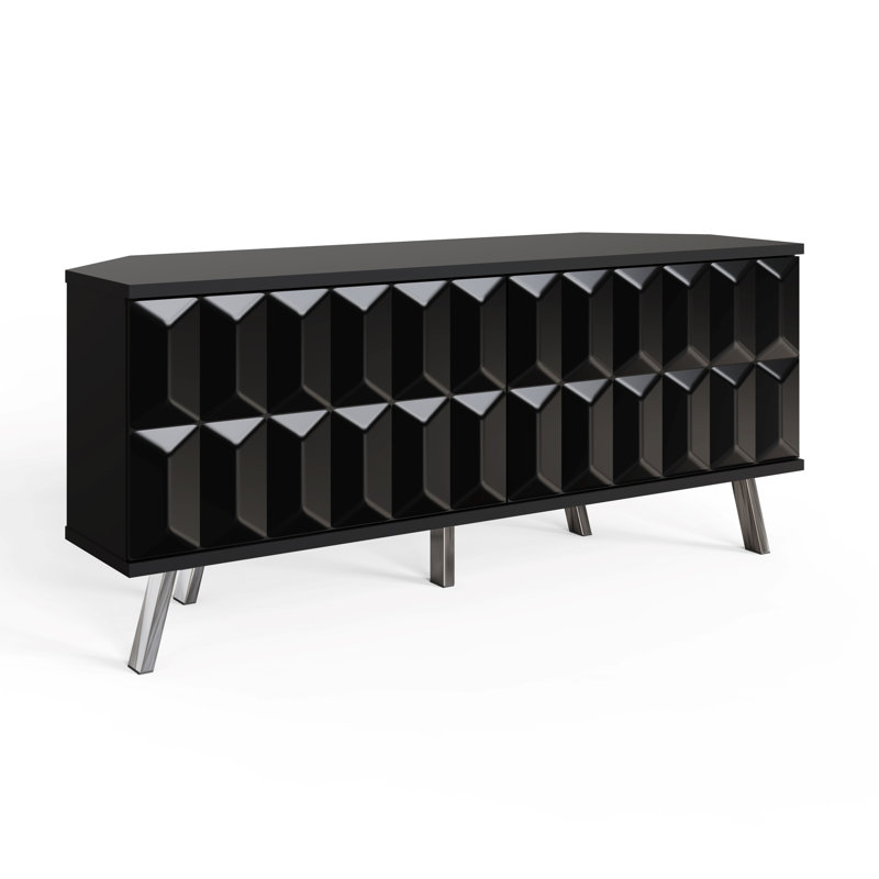 ELEVATE Corner TV Cabinet, Black