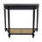 Carterlee Demilune Console Table with Cane Shelf-434063002