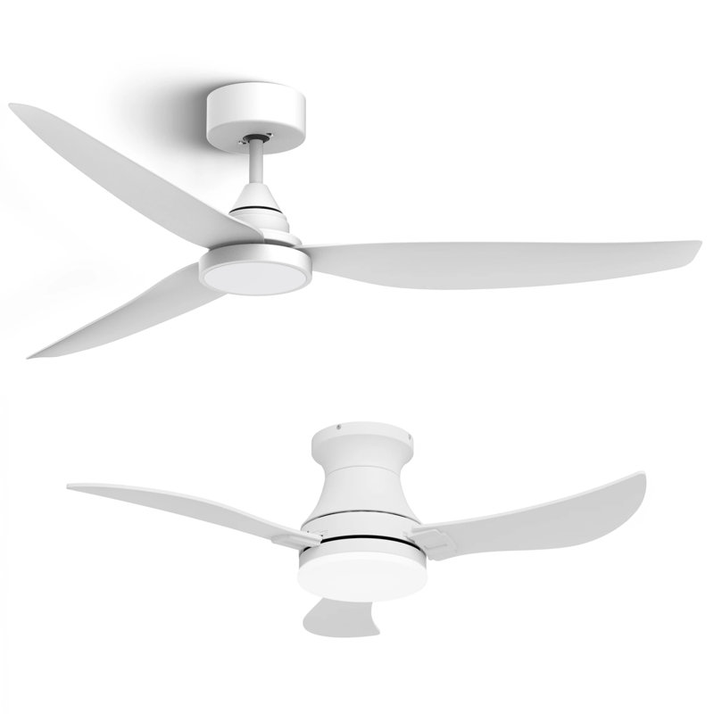 54 " Ceiling Fan, Black, Black