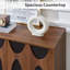Buffet décoratif Mid-Century à 2 portes 31,5 po Geordy-1928742036