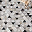 Tapis gris / noir / blanc Brentnal-978647863