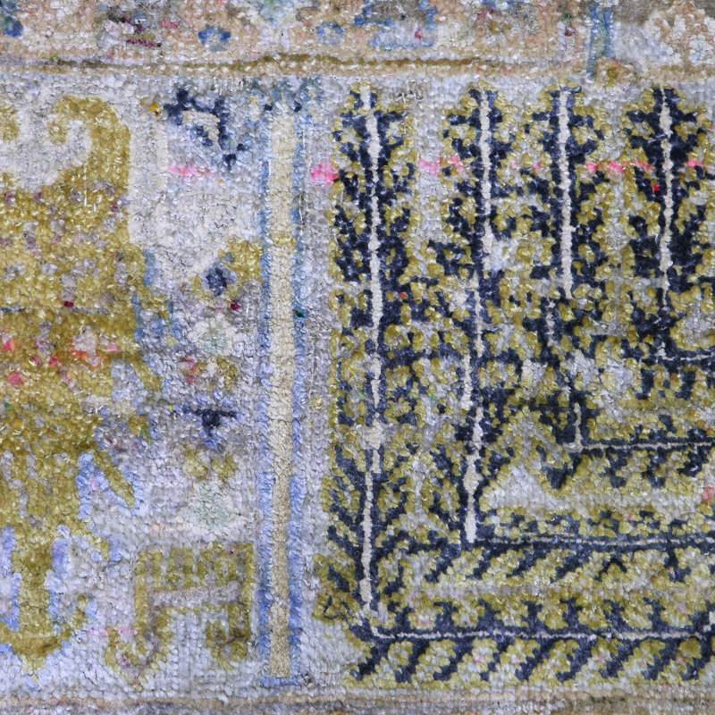 Gray Alchemy Traditional Silk Rug - 8'10" x 11'10"