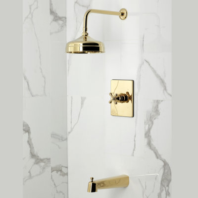 Kingston Brass Single-Handle Pressure Balanced Tub And Shower Faucet