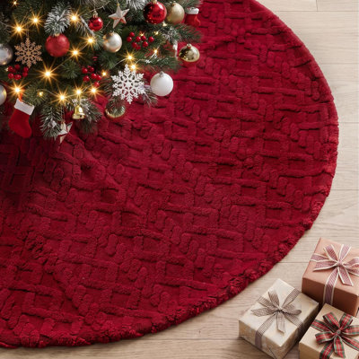 16 " Geometric Quilted Tree Skirt