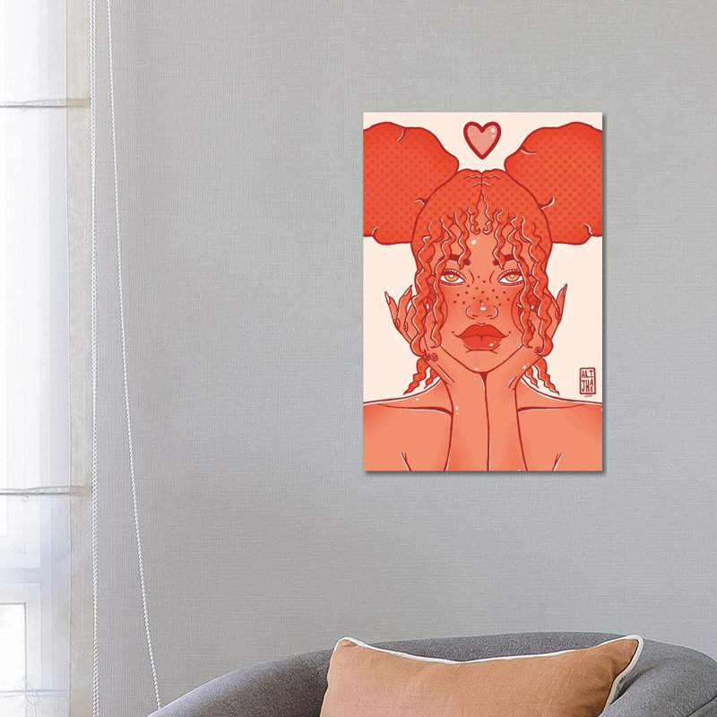 Twin Buns by Alijhae West - Wrapped Canvas Painting, 66.04 cm H x 45.72 cm W x 3.175 cm D