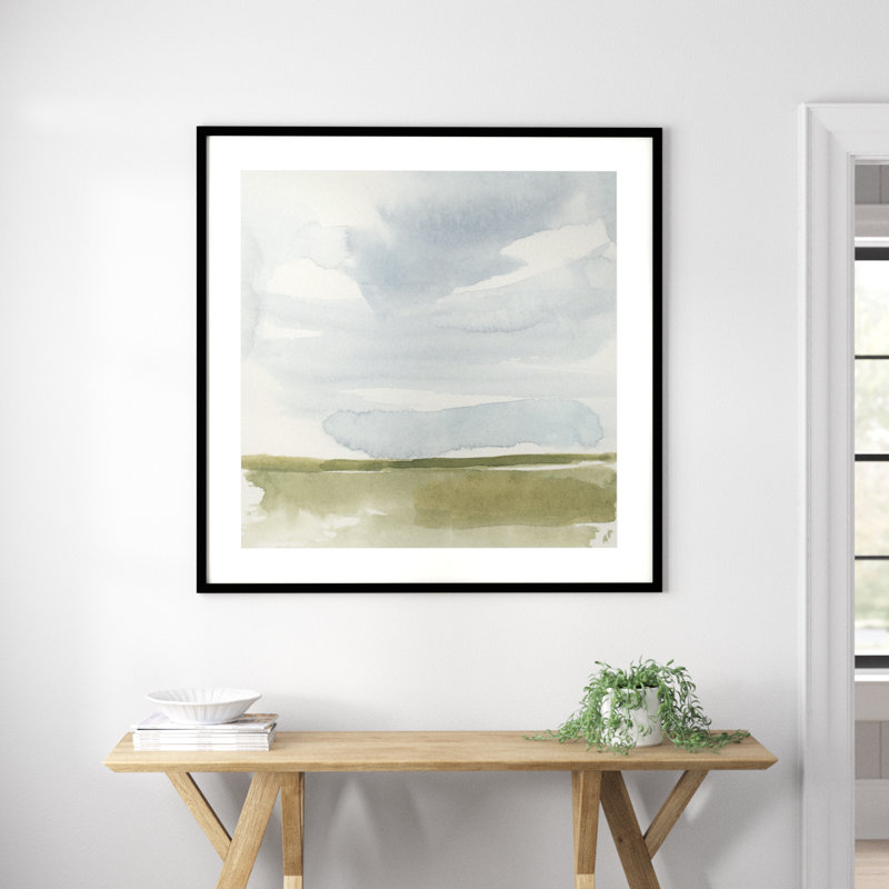 Open Field Sketch I by Victoria Barnes, 41.17" H x 41.17" W x 0.88" D, Black