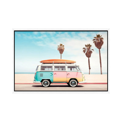 VW Van On The Beach by Philippe Hugonnard - Gallery-Wrapped Canvas Giclée on Canvas