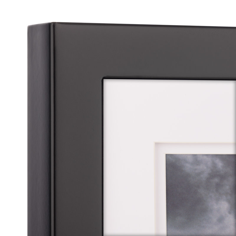 Black Wood 14x18 Wall Frame with Double Mat