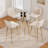 3 Piece Pub Table and Velvet Fabric Pedestal Bar Stool Dining Set (Set of 3)-1305968217-1277809732