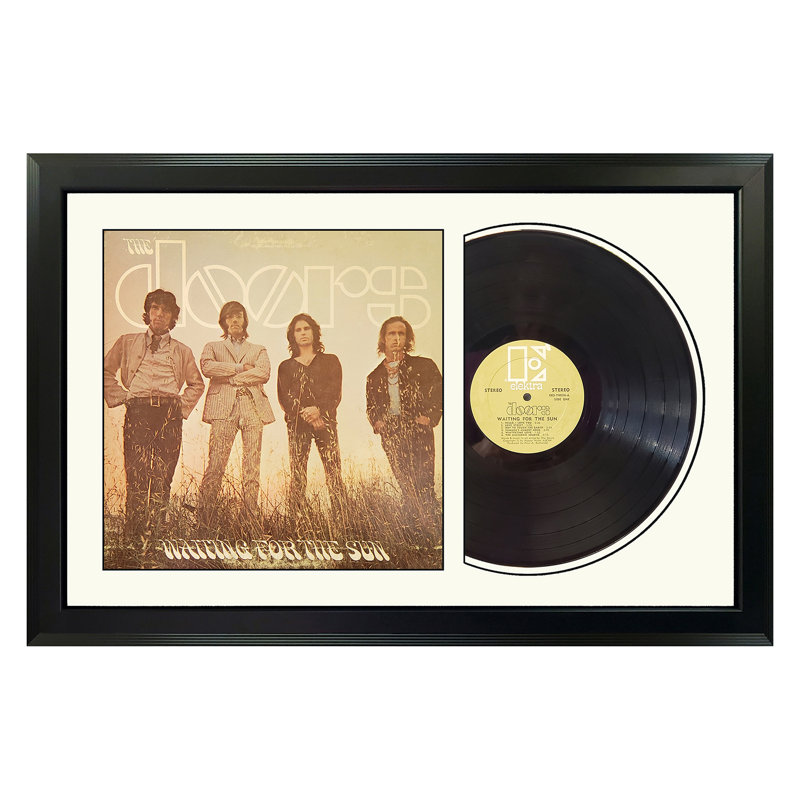  The Doors "Waiting for the Sun" Framed Vinyl Record Wall Art, LP Album Cover Display, Music Memorabilia Decor, Unique Gift for Vinyl Lovers