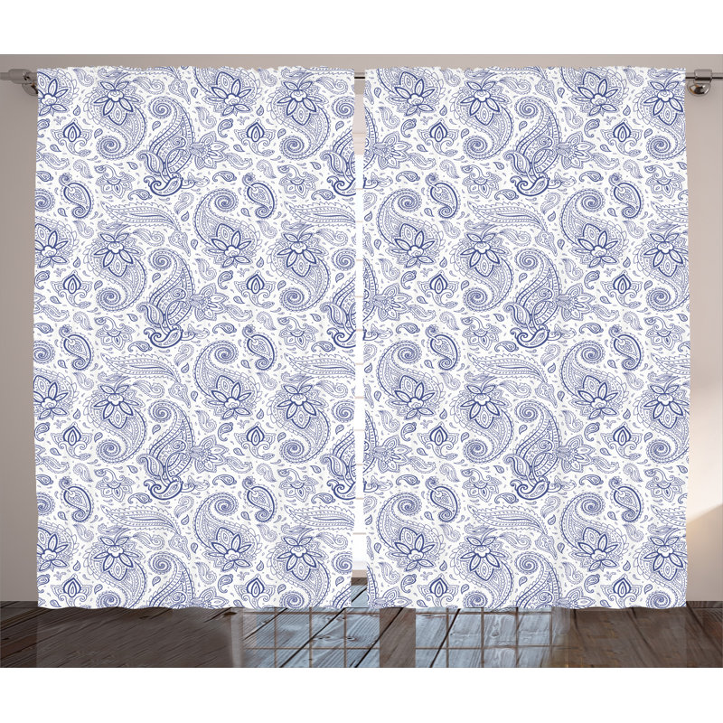 Semi Sheer Curtain Pair, 54" W x 96" L