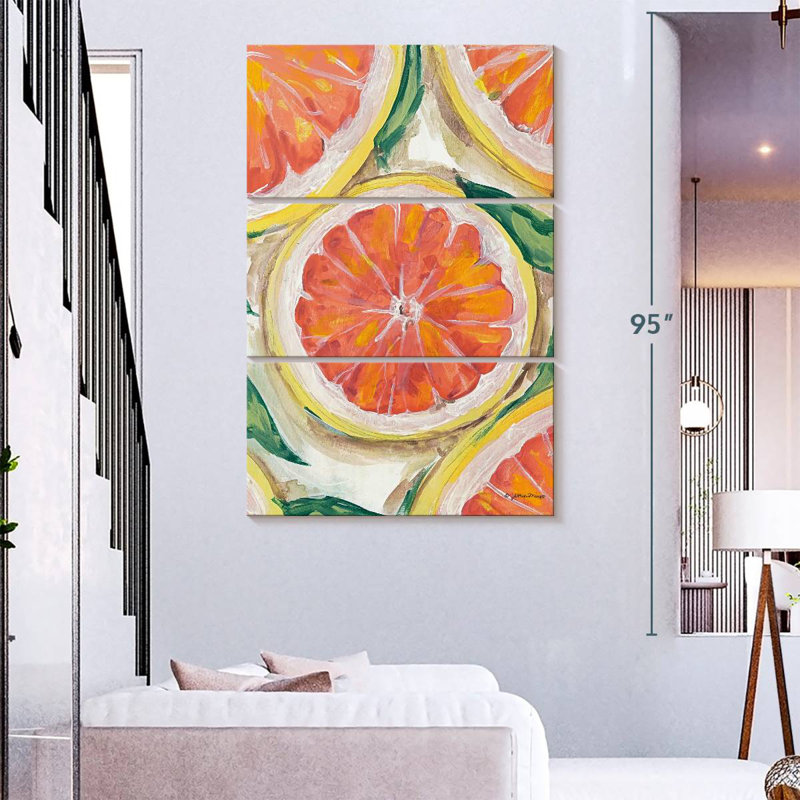 Orange sang Yarlin, H 74 po x l 48 po