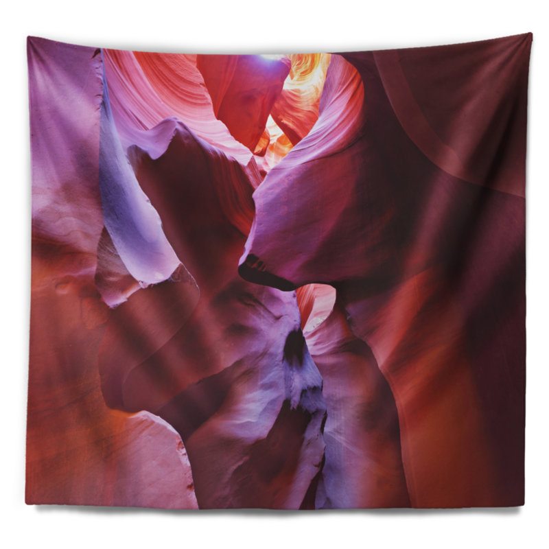 Tapisserie «Purple Rays» dans Antelope Canyon, H 32 po x l 39 po