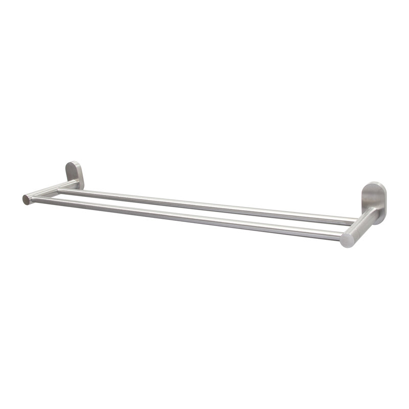 Barre à serviettes murale, Satin / nickel brossé