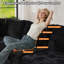 Canapé modulaire avec repose-pieds en tissu velours côtelé Hgo-465303196
