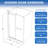 44"-48" W x 76" H Double Sliding Frameless Shower Door with 5/16" (8mm) Crystal Clear Tempered Glass-120927356-129242178
